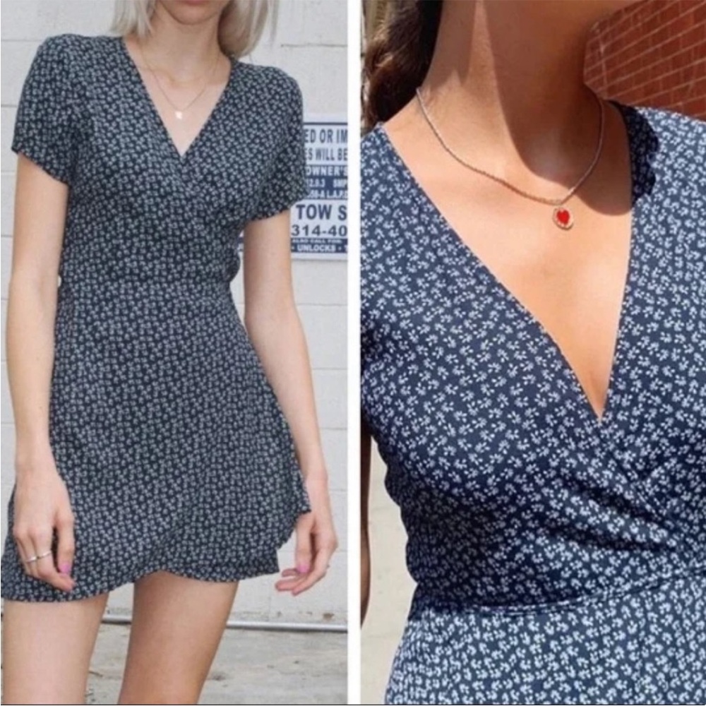 Brandy Melville Blue Wrap Dress